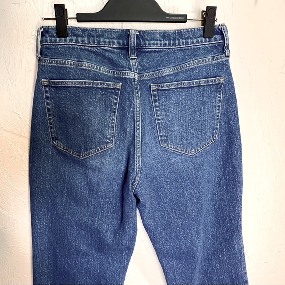 J Crew Classic Straight Leg Jeans Womens 28 Medium Wash Hi Waist Ankle Mom Pants - Picture 3 of 8